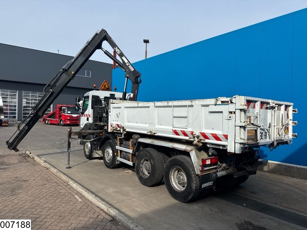 Renault Kerax 430 Dxi 8x4, EURO 5, Hiab, Kipper, Steel suspension