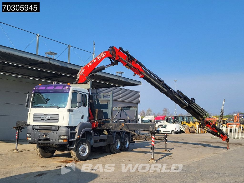 MAN TGA TGA 33.350 6X6 Fassi F600 6+6 Extensions Fly-Jib Manual Full Steel