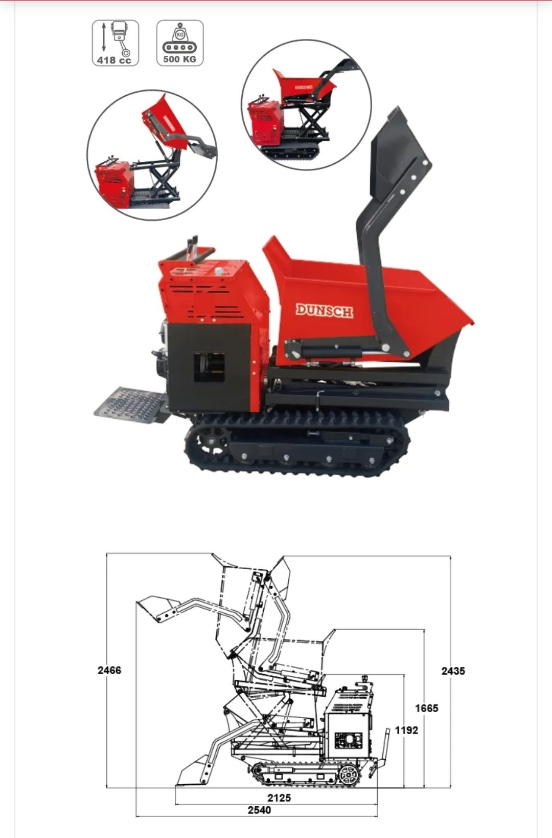 Dunsch Minidumper Diesel