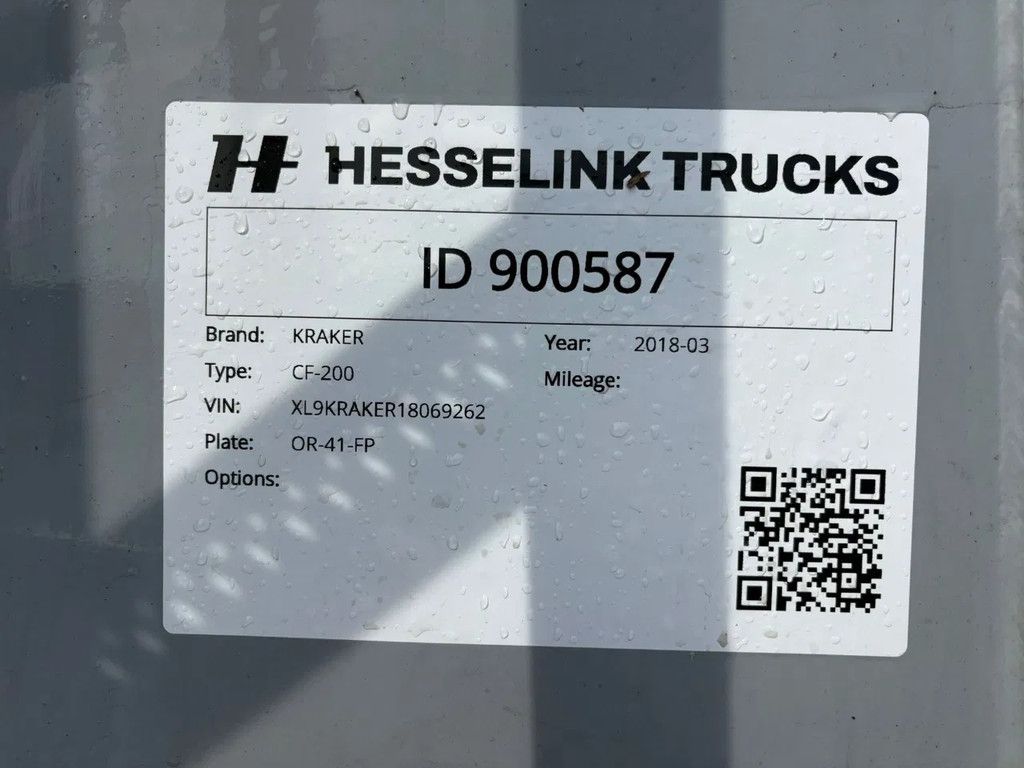 Kraker CF-200 CF-200 92m3 Cargo Floor 10MM Liftas Alcoa