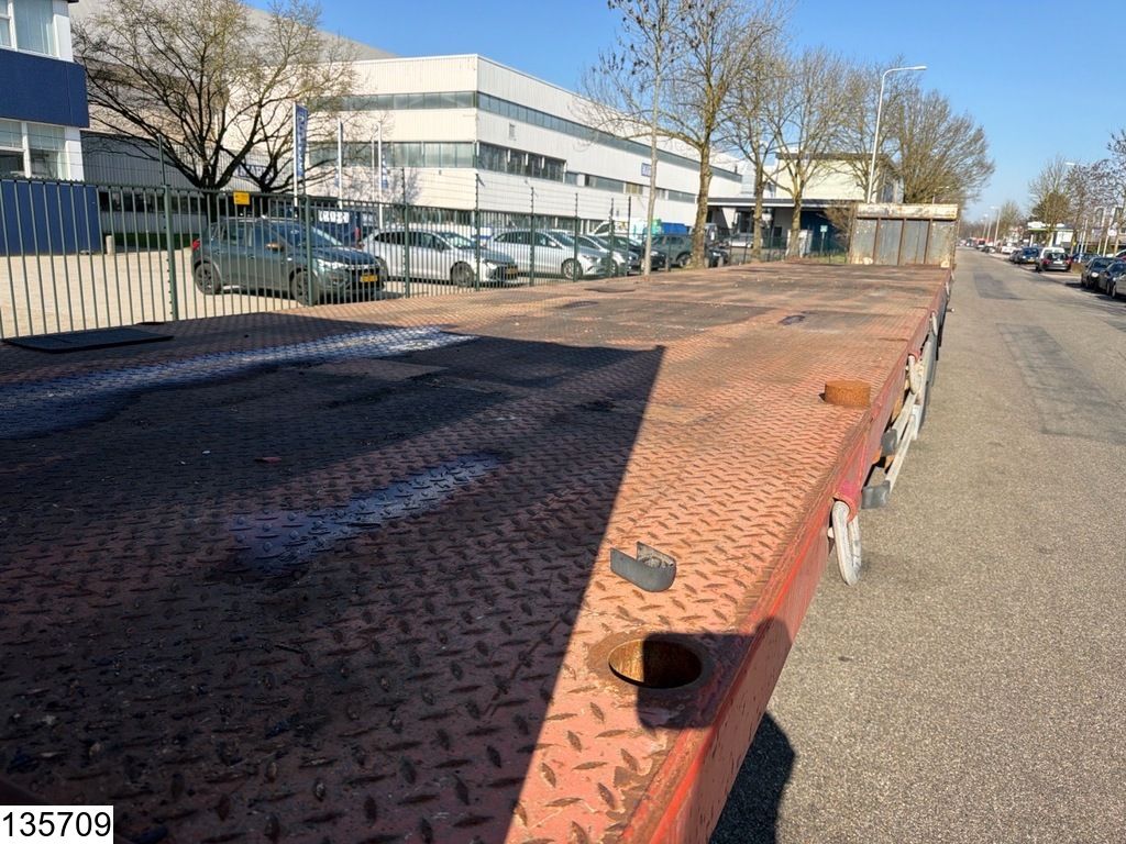 Lecitrailer open laadbak 38,000 kg, 7.02 m extendable