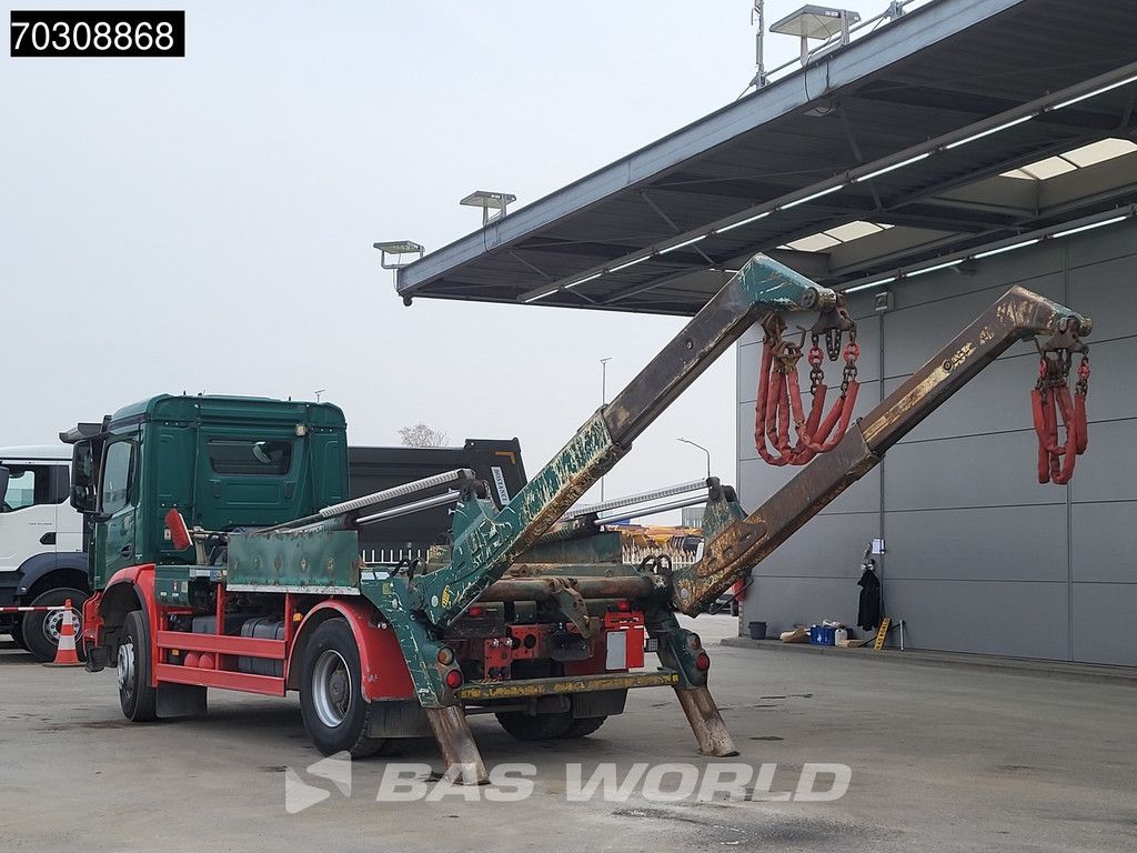 Mercedes Arocs 1833 4X2 Meiller Ak 12 LT skiploader Steelsuspension Big-Axle Automatic Euro 6