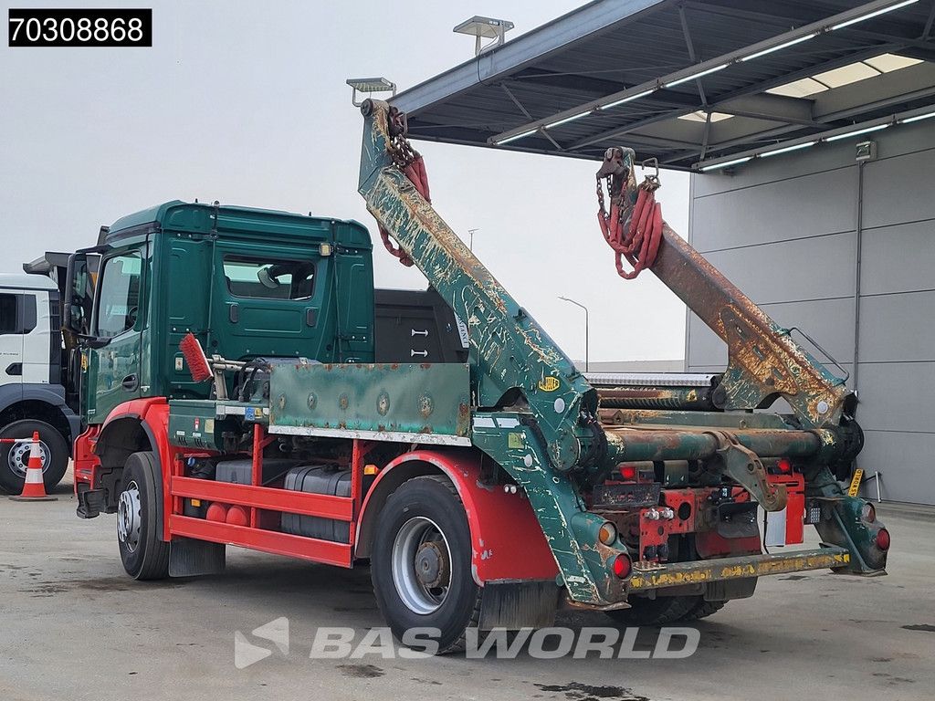 Mercedes Arocs 1833 4X2 Meiller Ak 12 LT skiploader Steelsuspension Big-Axle Automatic Euro 6