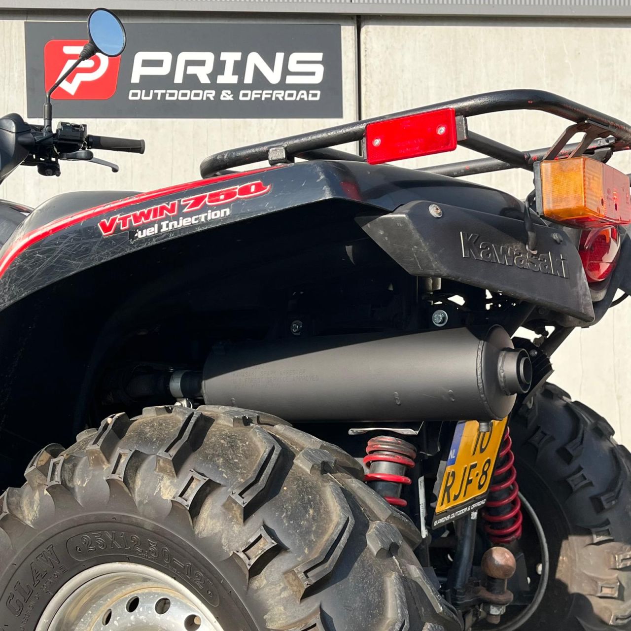 Kawasaki Brute Force KVF750 quad, autokenteken, 4x4