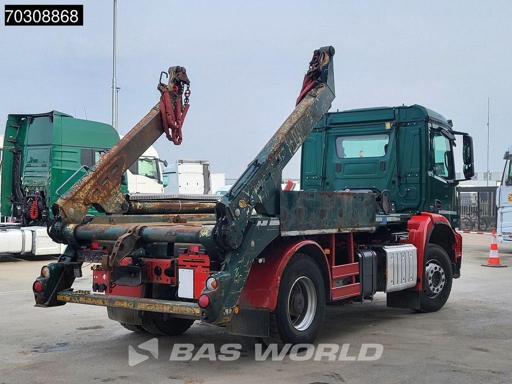 Mercedes Arocs 1833 4X2 Meiller Ak 12 LT skiploader Steelsuspension Big-Axle Automatic Euro 6