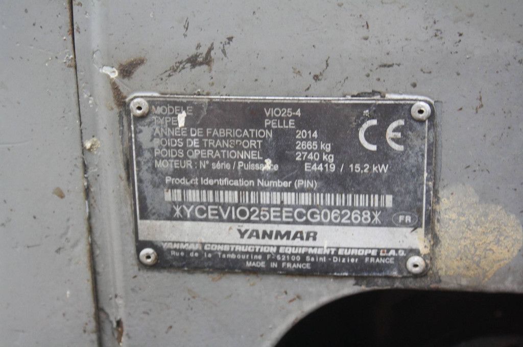 Minibagger Yanmar SV26 Diesel 2014