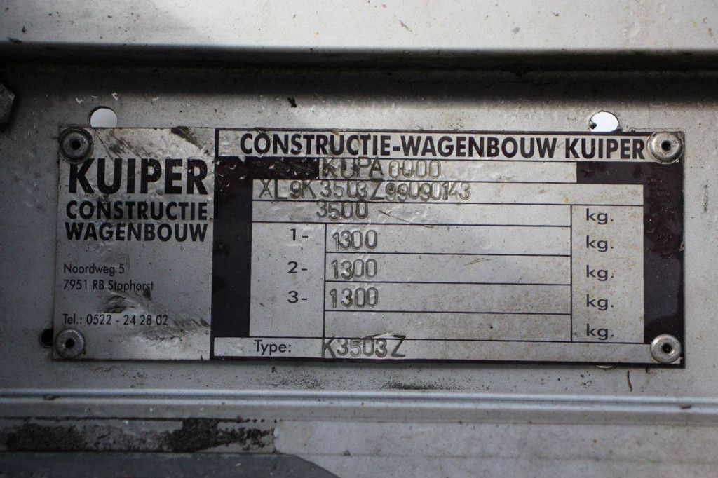 Kuiper K35003Z, Baujahr 2000, Sattelauflieger