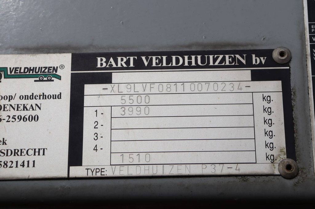 Geschlossener Sattelauflieger Veldhuizen P37-4