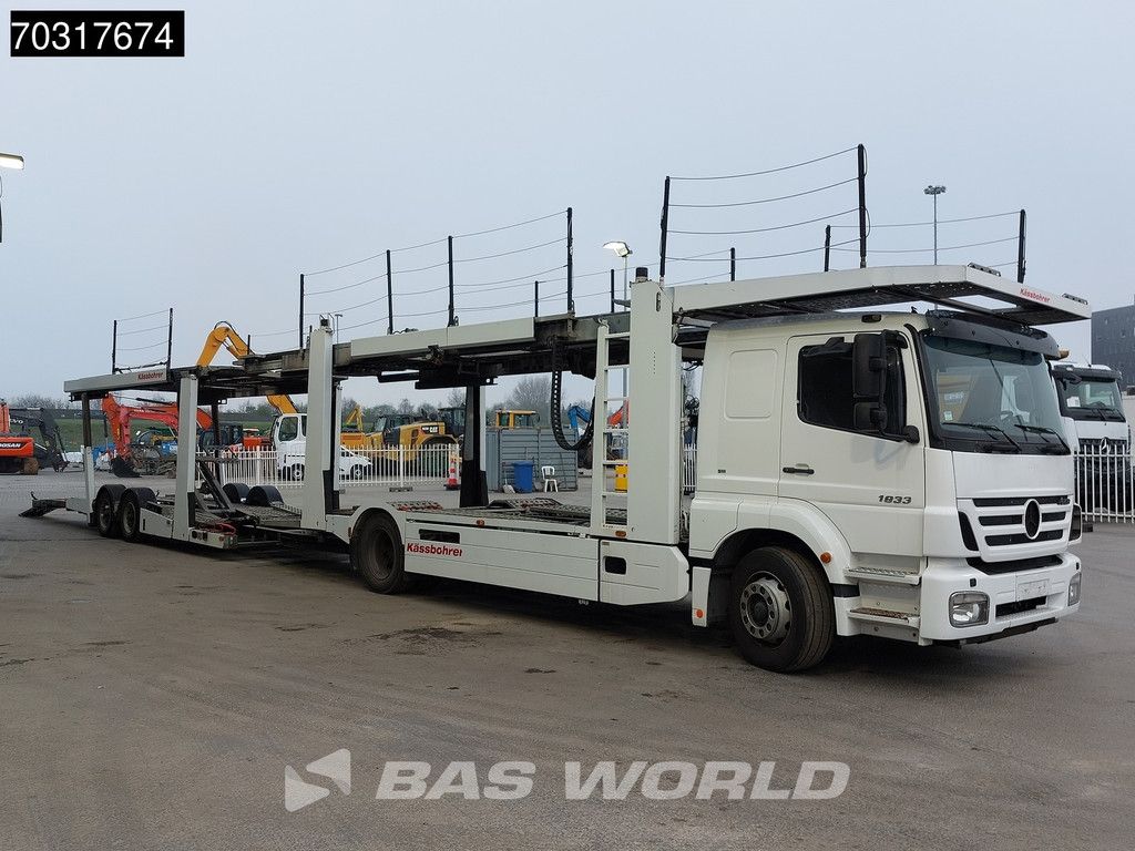 Mercedes Axor 1833 4X2 Kassbohrer SSV-01 car transporter combi 3-pedals Full Air Euro 3