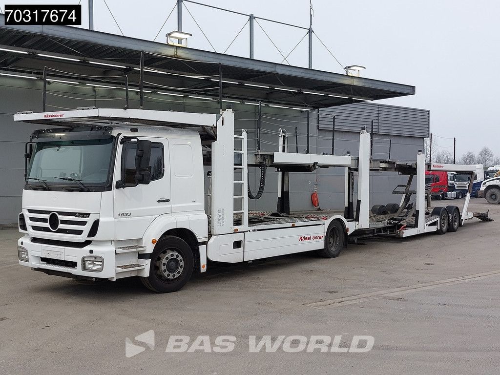Mercedes Axor 1833 4X2 Kassbohrer SSV-01 car transporter combi 3-pedals Full Air Euro 3