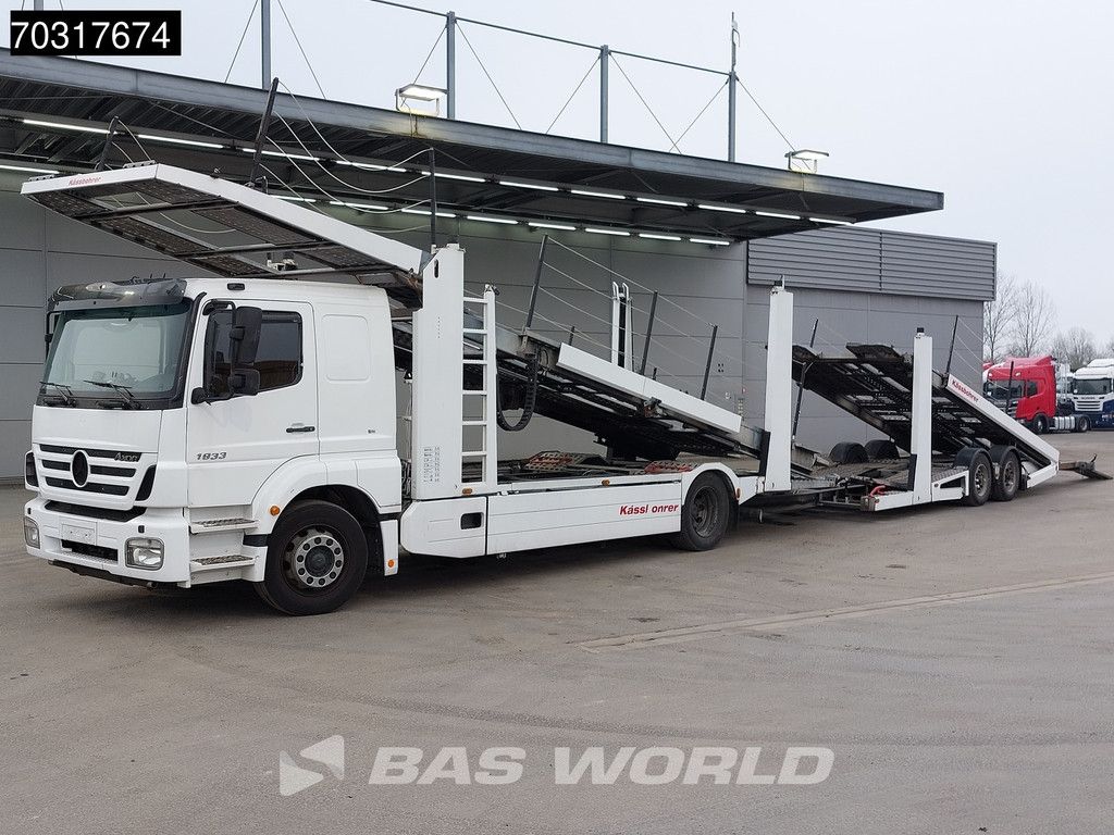 Mercedes Axor 1833 4X2 Kassbohrer SSV-01 car transporter combi 3-pedals Full Air Euro 3