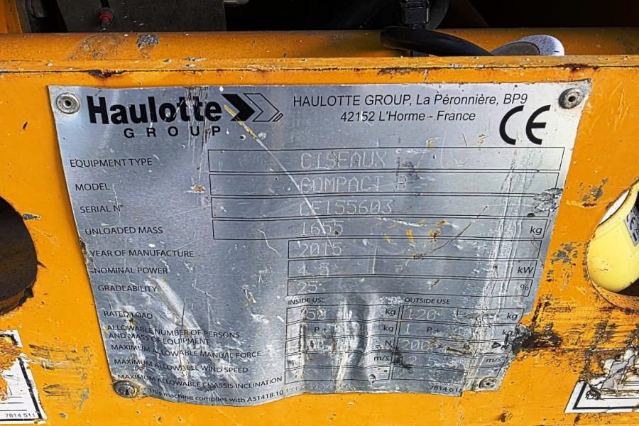 Haulotte Compact 8 Electric, Batteries 2025, 8.2m Working