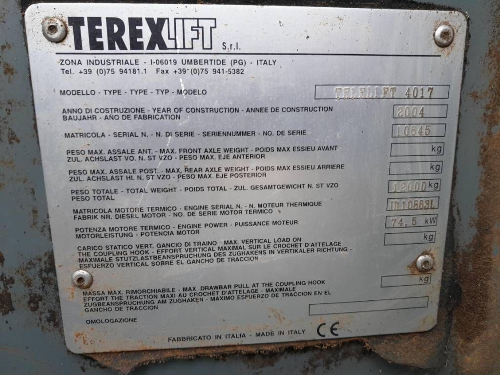 Terex Telelift 4017 Verreiker Manitou Merlo 40.17 1740
