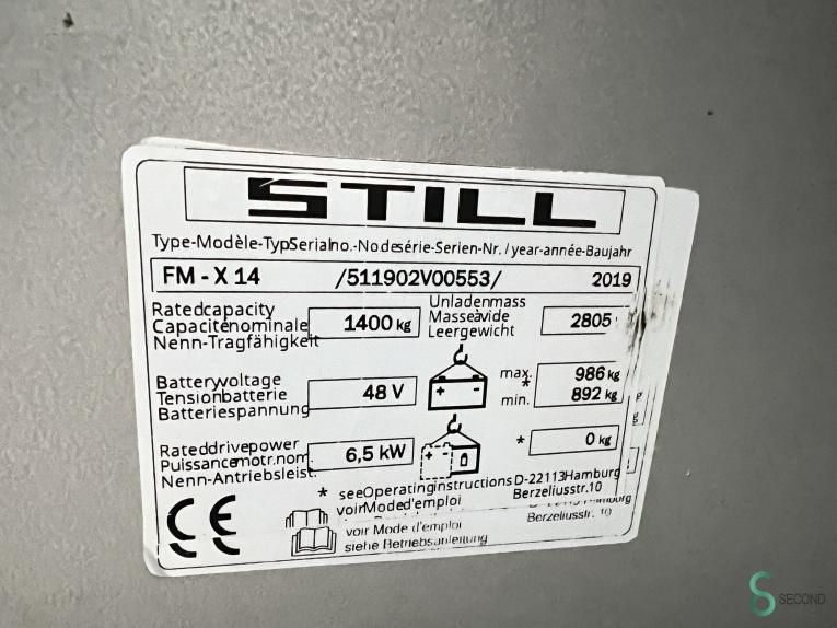 Schubmaststapler Elektrisch Still FM-X14 2019