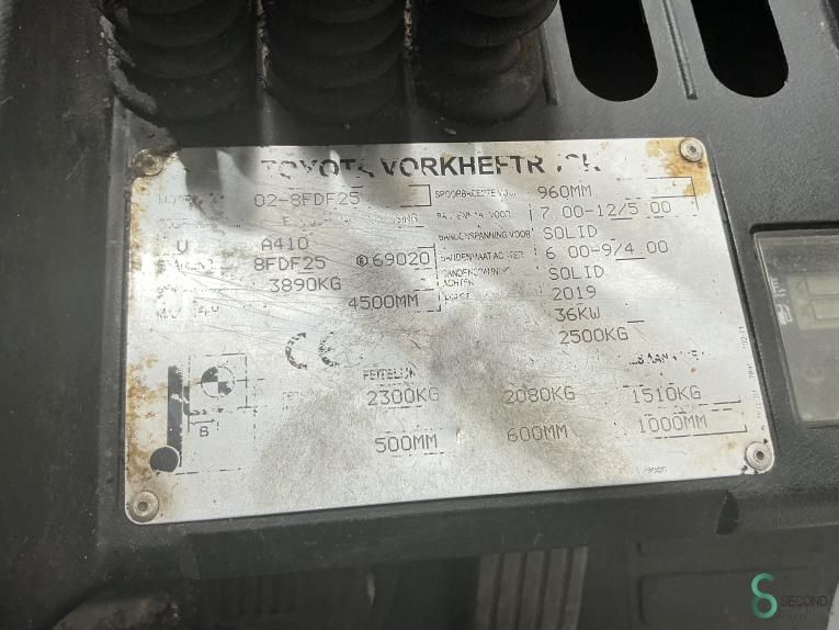 Gabelstapler Diesel Toyota 02-8 FDF 25 2019