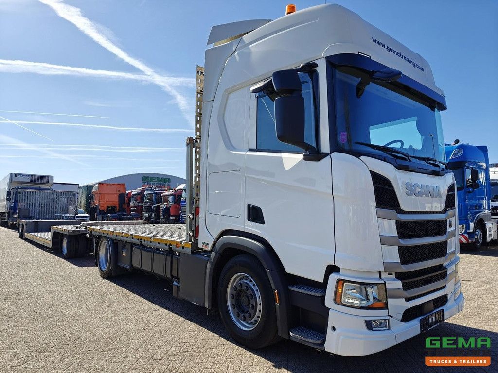 Scania R540 4x2 Euro6D Retarder - Stand-alone Air Conditioning - Winch + FMS Low Loader - 38cm Lifting Bed - Loading Ramps