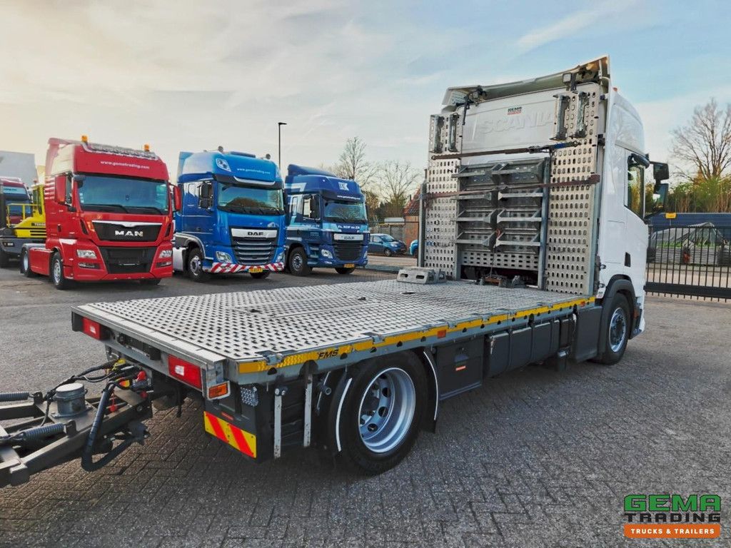 Scania R540 4x2 Euro6D Retarder - Stand-alone Air Conditioning - Winch + FMS Low Loader - 38cm Lifting Bed - Loading Ramps