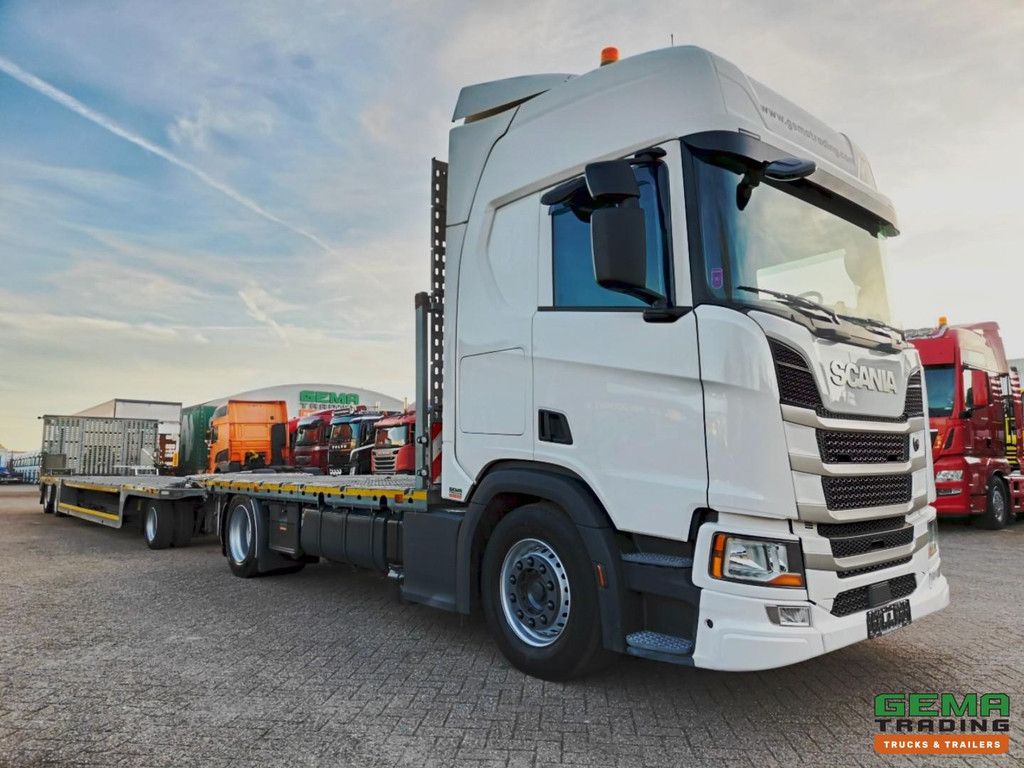 Scania R540 4x2 Euro6D Retarder - Stand-alone Air Conditioning - Winch + FMS Low Loader - 38cm Lifting Bed - Loading Ramps