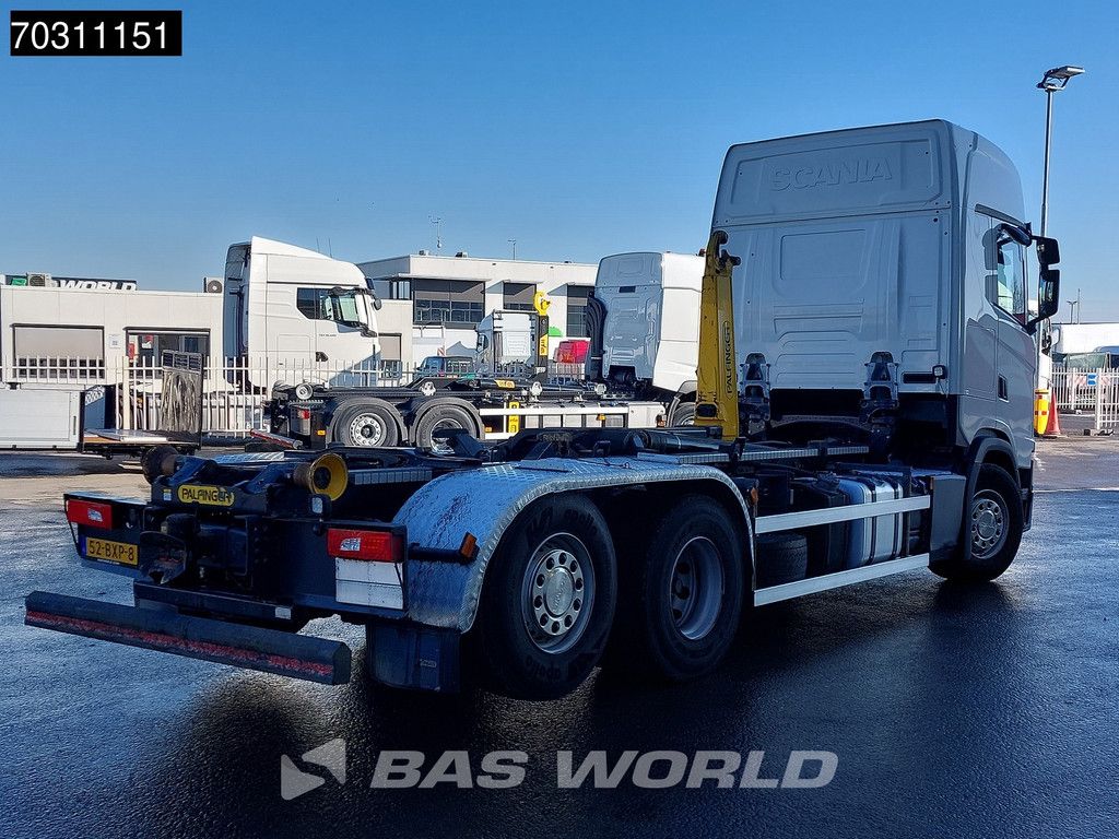Scania S500 6X2 Palfinger PHT20 SLD5 containersystem Lift+Steering axle Retarder Euro 6
