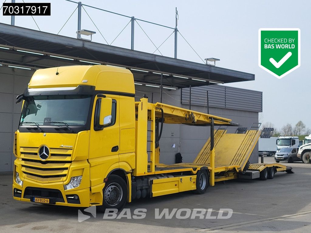 Mercedes Actros 1845 4X2 NL-Combi Car transporter GS Meppel Winch Full Air Euro 6