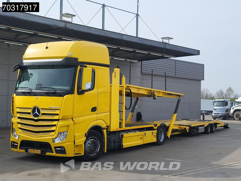 Mercedes Actros 1845 4X2 NL-Combi Car transporter GS Meppel Winch Full Air Euro 6