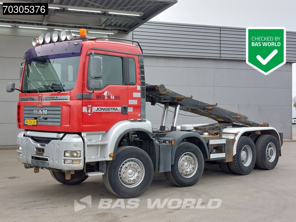 MAN TGS TGA 35.410 8X4 NL-Truck 30tons N.C.H. Cable containersysteem Steel suspension