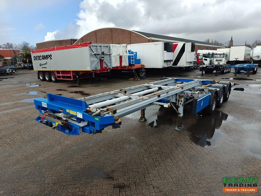 Burg BPO 15-27 CCXGX 3-Achs-BPW-LZV-Dolly – Hub-/Lenkachse – Hydraulischer Schiebetisch – 20 Fuß – 12/2026 APK