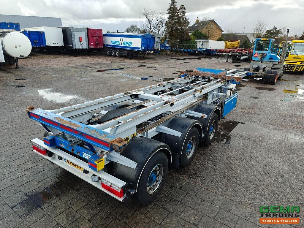 Burg BPO 15-27 CCXGX 3-Achs-BPW-LZV-Dolly – Hub-/Lenkachse – Hydraulischer Schiebetisch – 20 Fuß – 12/2026 APK