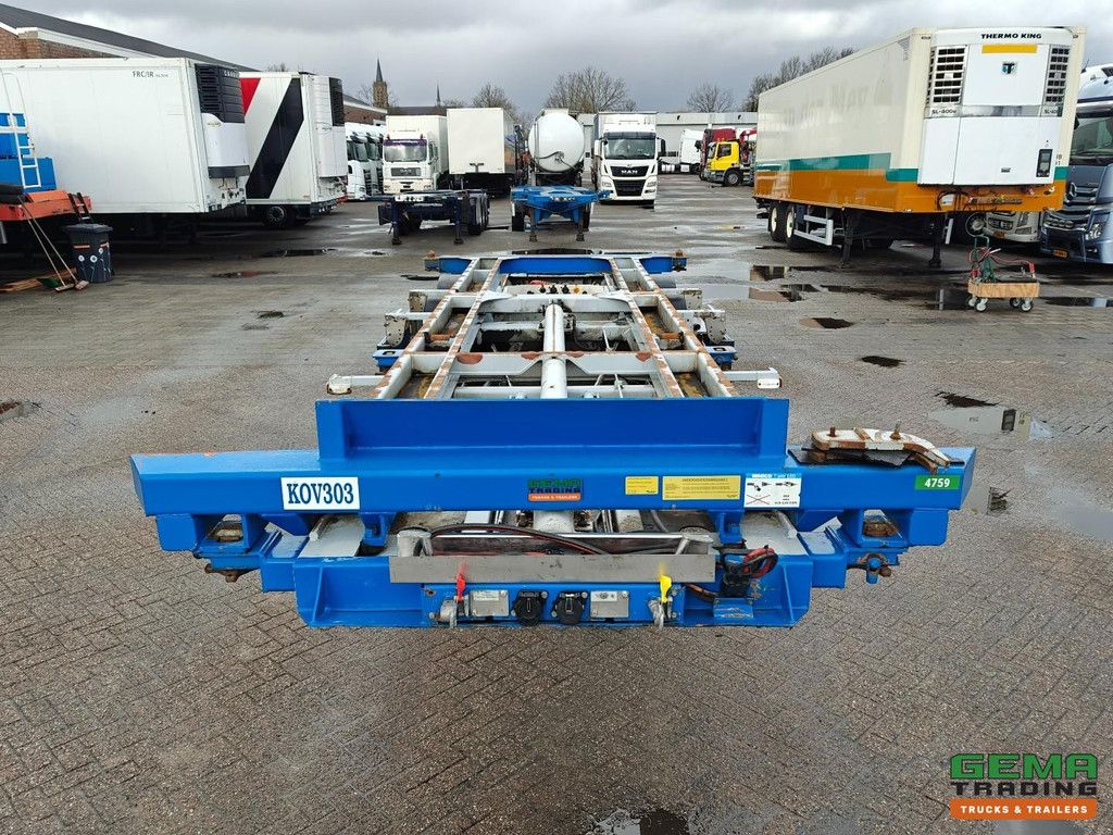 Burg BPO 15-27 CCXGX 3-Achs-BPW-LZV-Dolly – Hub-/Lenkachse – Hydraulischer Schiebetisch – 20 Fuß – 12/2026 APK