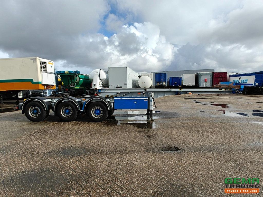 Burg BPO 15-27 CCXGX 3-Achs-BPW-LZV-Dolly – Hub-/Lenkachse – Hydraulischer Schiebetisch – 20 Fuß – 12/2026 APK