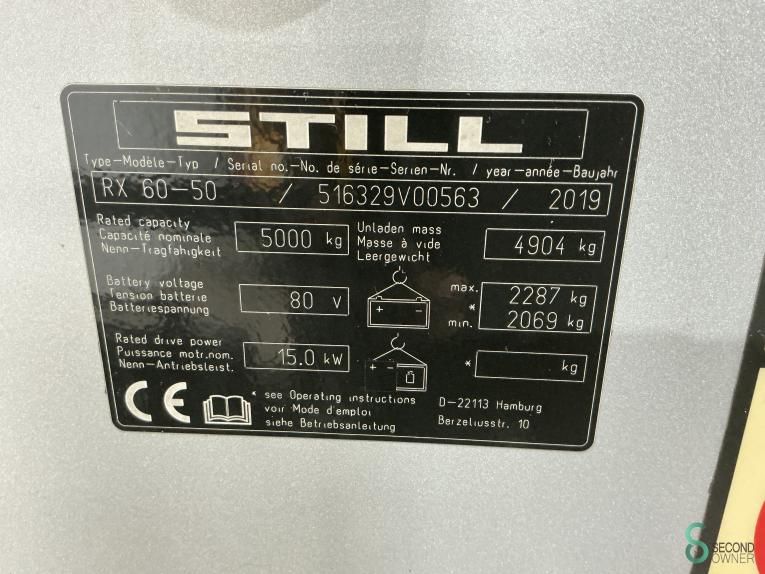 Forklifts Electric Still RX60-50 2019 Fork positioner Cabin