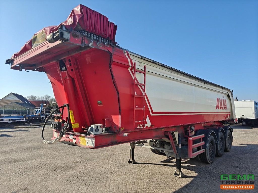 Stas S339CX 3-Axle Mercedes - 24m³ - Aluminum/Aluminum - Marcolin Tarpaulin Electric + Remote Control - Disc Brakes - Wabco SmartBoard