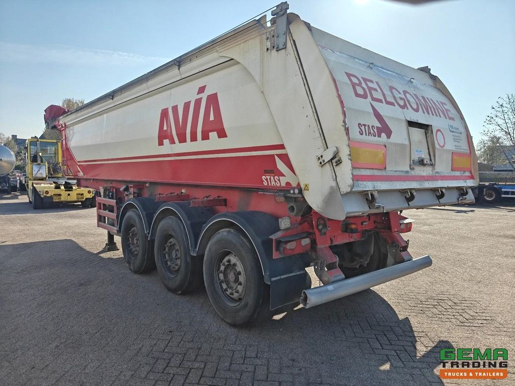 Stas S339CX 3-Axle Mercedes - 24m³ - Aluminum/Aluminum - Marcolin Tarpaulin Electric + Remote Control - Disc Brakes - Wabco SmartBoard