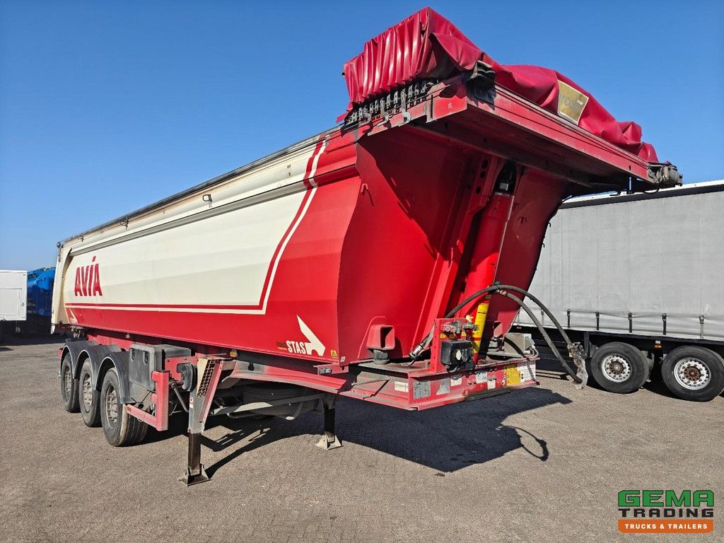 Stas S339CX 3-Axle Mercedes - 24m³ - Aluminum/Aluminum - Marcolin Tarpaulin Electric + Remote Control - Disc Brakes - Wabco SmartBoard