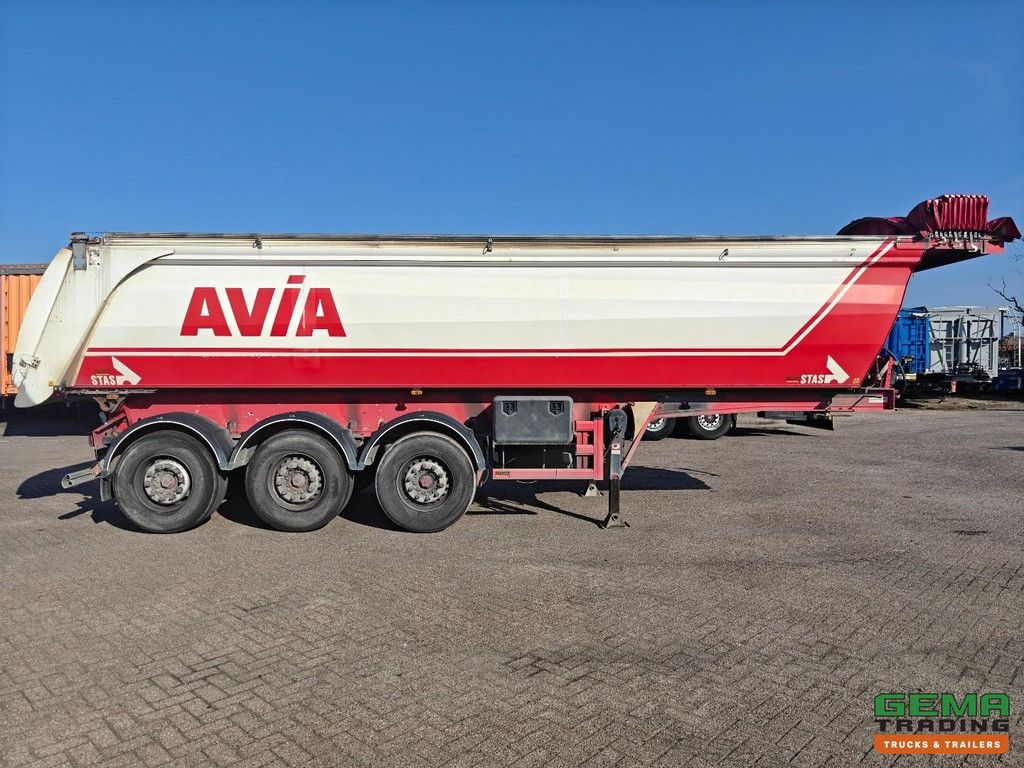 Stas S339CX 3-Axle Mercedes - 24m³ - Aluminum/Aluminum - Marcolin Tarpaulin Electric + Remote Control - Disc Brakes - Wabco SmartBoard