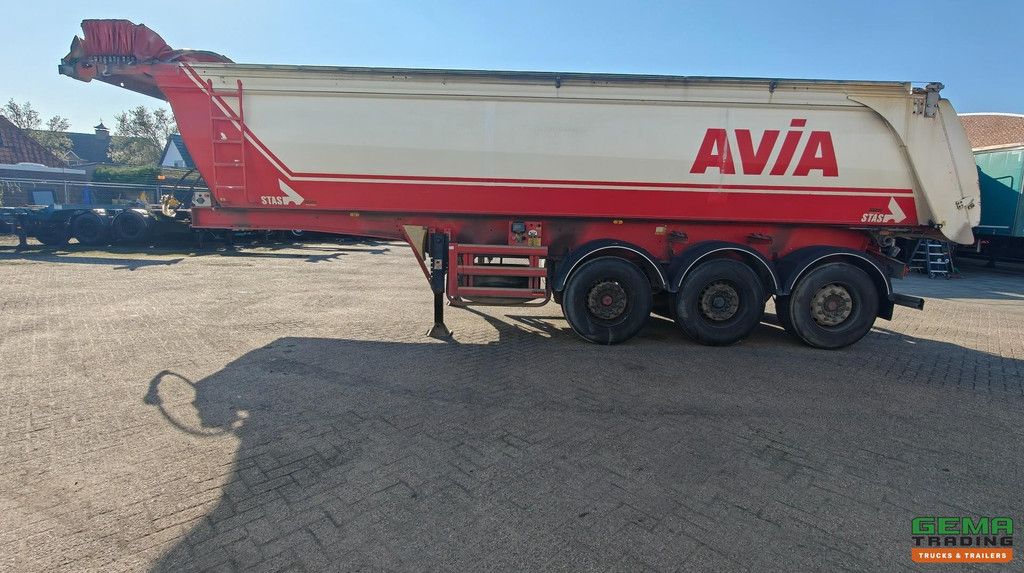 Stas S339CX 3-Axle Mercedes - 24m³ - Aluminum/Aluminum - Marcolin Tarpaulin Electric + Remote Control - Disc Brakes - Wabco SmartBoard