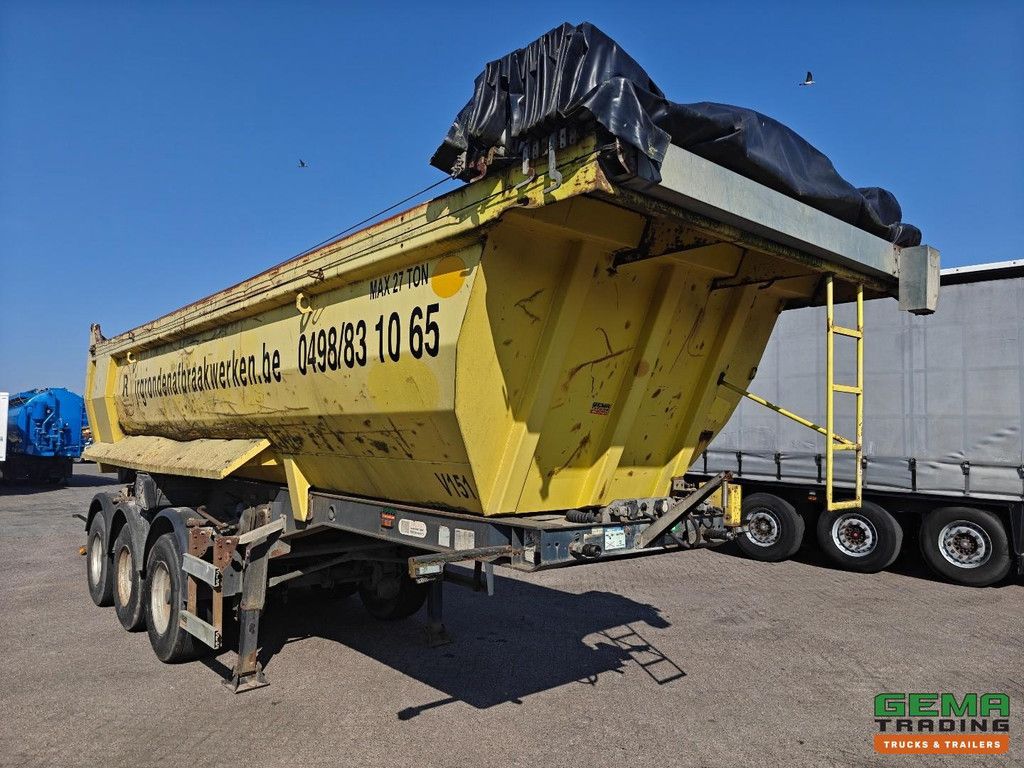 DMC OL 38 T - C 3-Axle BPW - Meiller Steel Tipper - Steel Chassis - Electric Tarpaulin - Drum Brakes - 24m³
