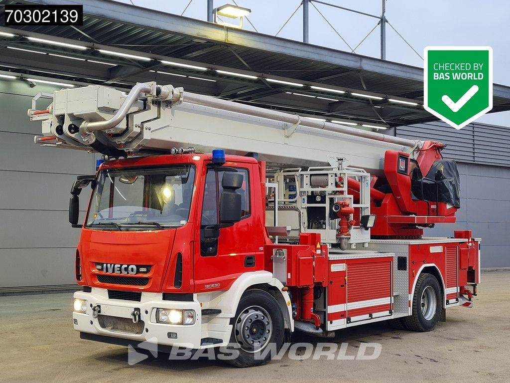 Iveco Eurocargo 180E300 4X2 DEMO Magirus P33 Ladder truck 33mtrs Feuerwehr Euro 5