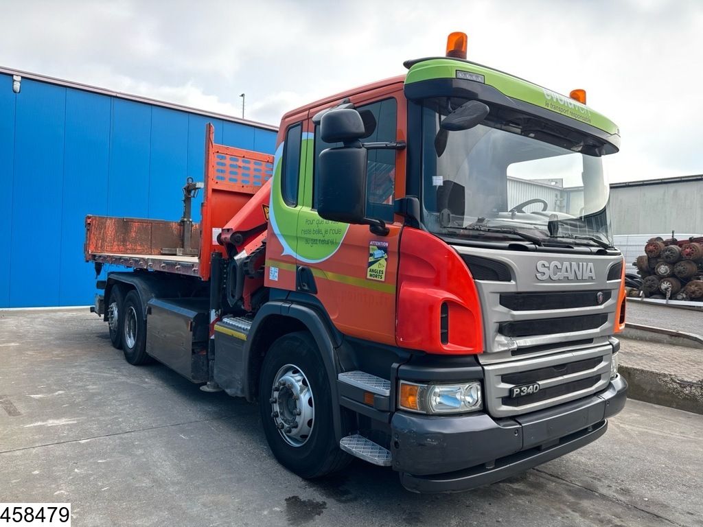 Scania P 340 6x2, CNG, Retarder, Palfinger, Remote