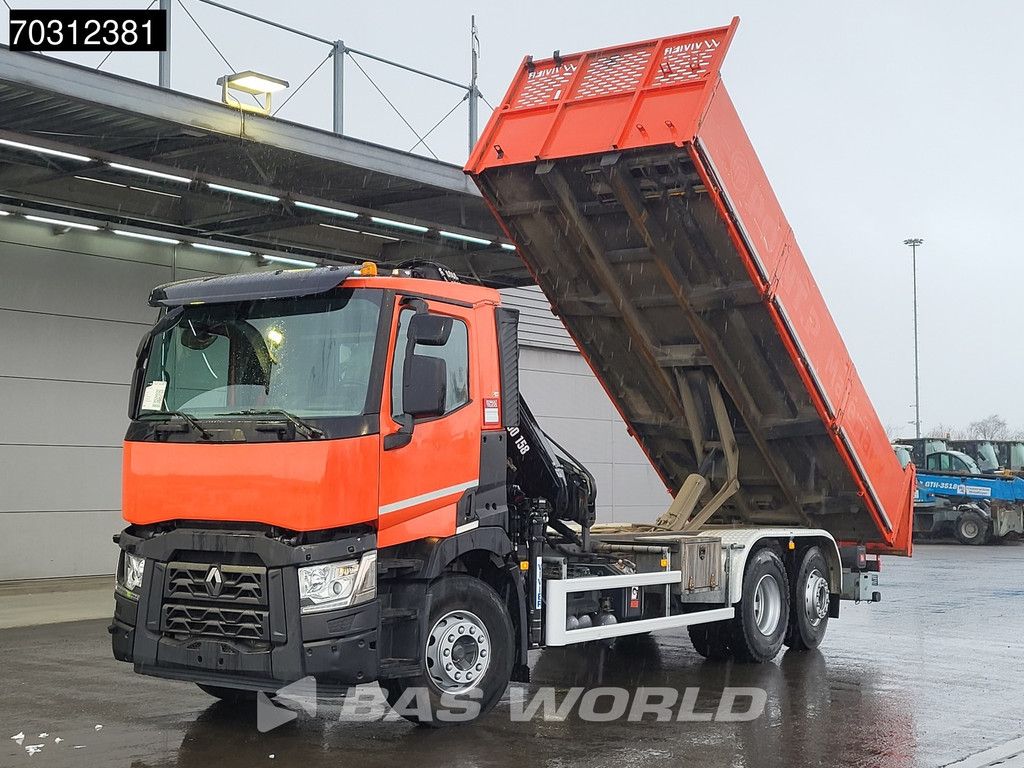 Renault C 430 6X2 HIAB X-HIDUO 158BS-3 Crane + Tipper Euro 6