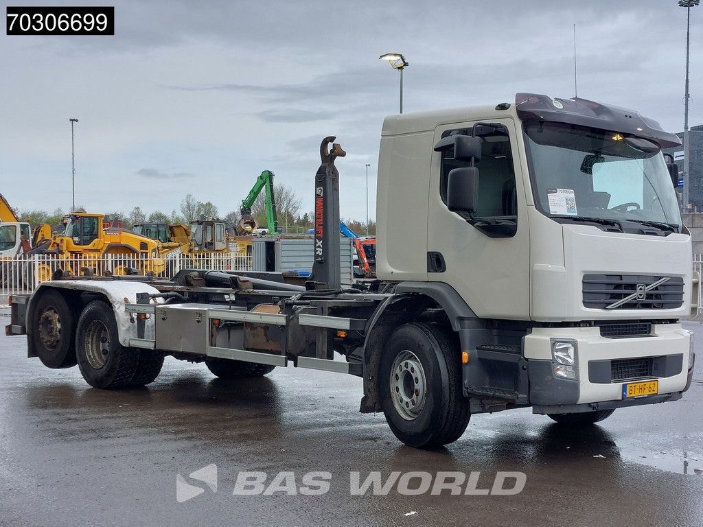 Volvo FE 280 6X2 21tons Hiab XR21S56S hooklift Lift+steering axle automatic Euro 5