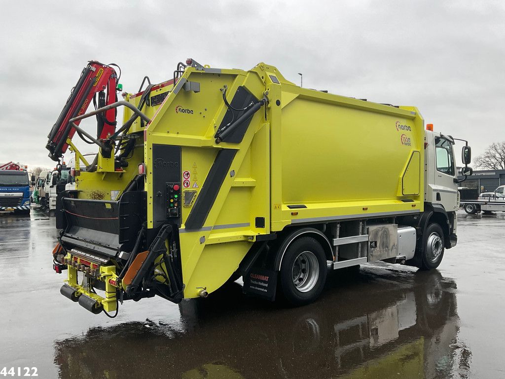 DAF FA CF 340 Euro 6 Norba 17 m³ + Palfinger 3.8 Tonmeter laadkraan + Winch