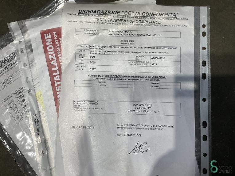 Edge banders SCM Olimpic K 360T 2018 Premilling