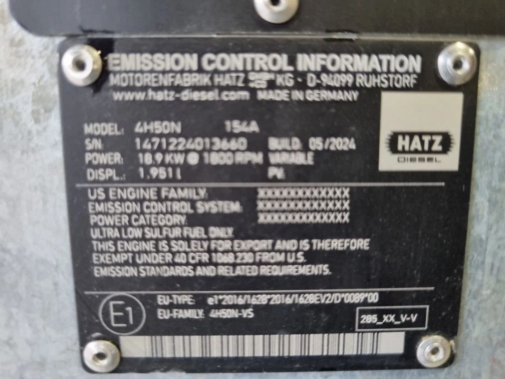 BBA BA150KS D285 with Hatz 4H50N