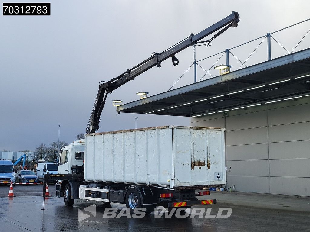 Mercedes Axor Axor 1829 4X2 HIAB 166 BS-3000 Kran Crane + Tipping container Euro 5