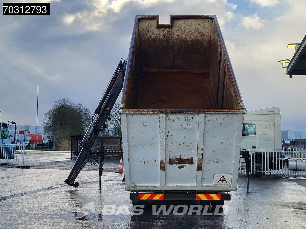 Mercedes Axor Axor 1829 4X2 HIAB 166 BS-3000 Kran Crane + Tipping container Euro 5