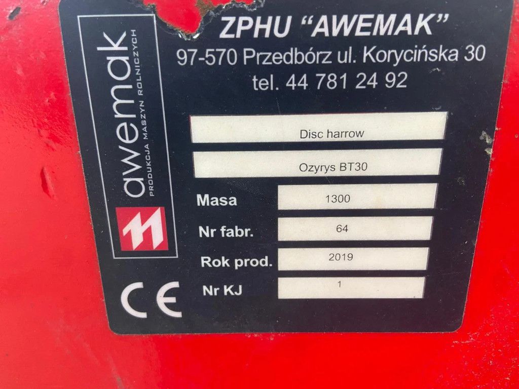 Rabe Awemak schijveneg disc harrow Ozyrys