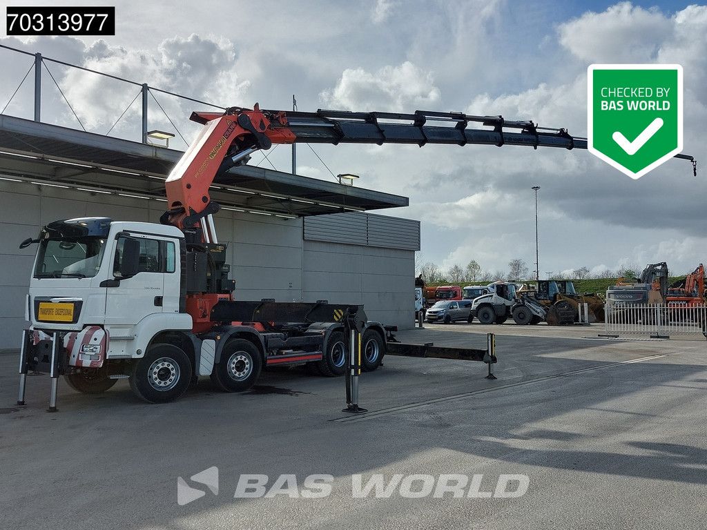 MAN TGS TGS 41.480 8X4 Palfinger PK150002 Crane Kran Winch 11 extensions 5th wheel