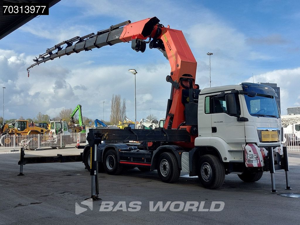 MAN TGS TGS 41.480 8X4 Palfinger PK150002 Crane Kran Winch 11 extensions 5th wheel