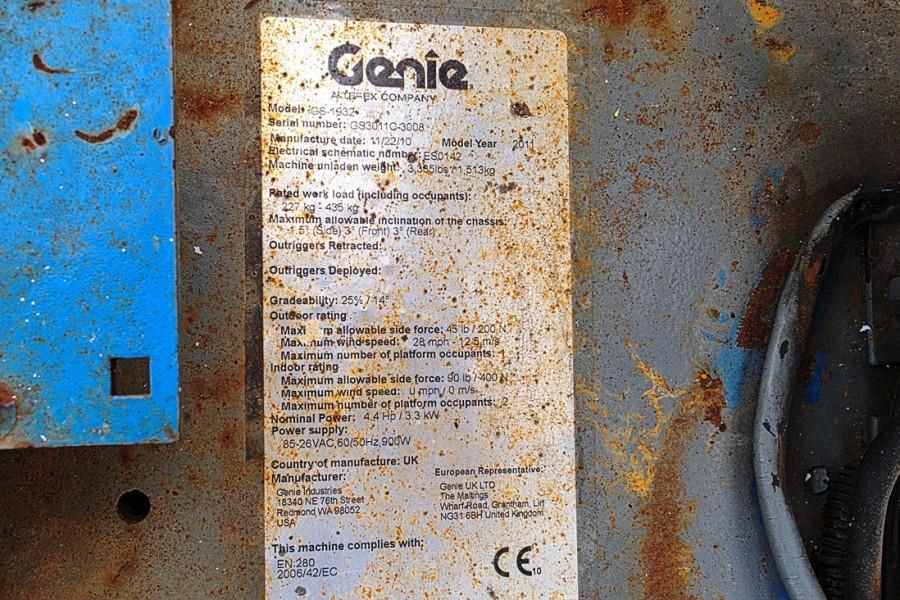 Genie GS1932 Electric, Working Height 7.8 m, 227kg Capac